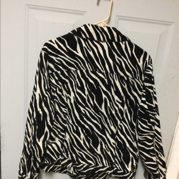 Zebra print super fun jacket size 1X - Picture 7 of 7